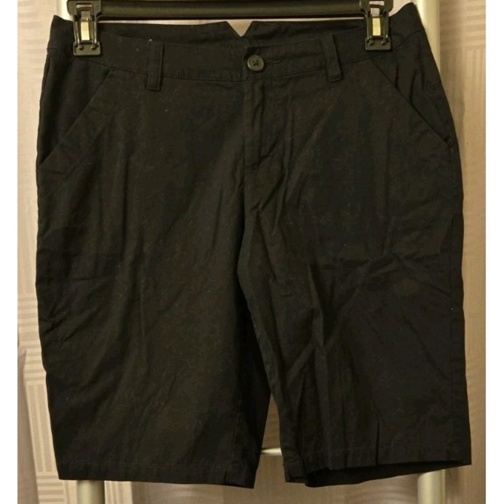 Columbia Women's Size 8 Black Shorts 4 Pockets Quick Dry‎ Bermuda Chino 33x10.5